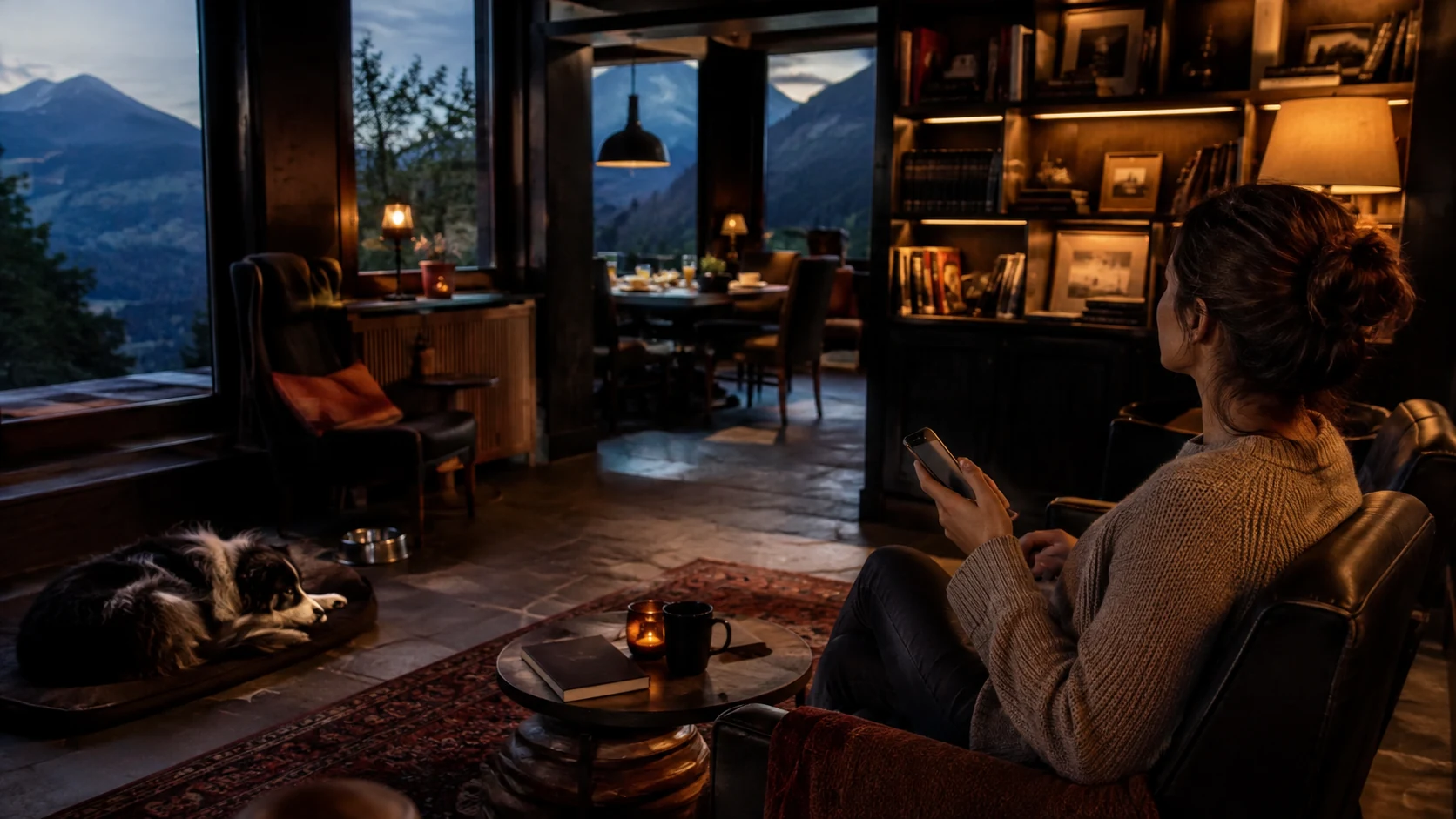 Gast nutzt eine KI-Suche, die präzise Informationen eines individuellen Hotels zusammenführt