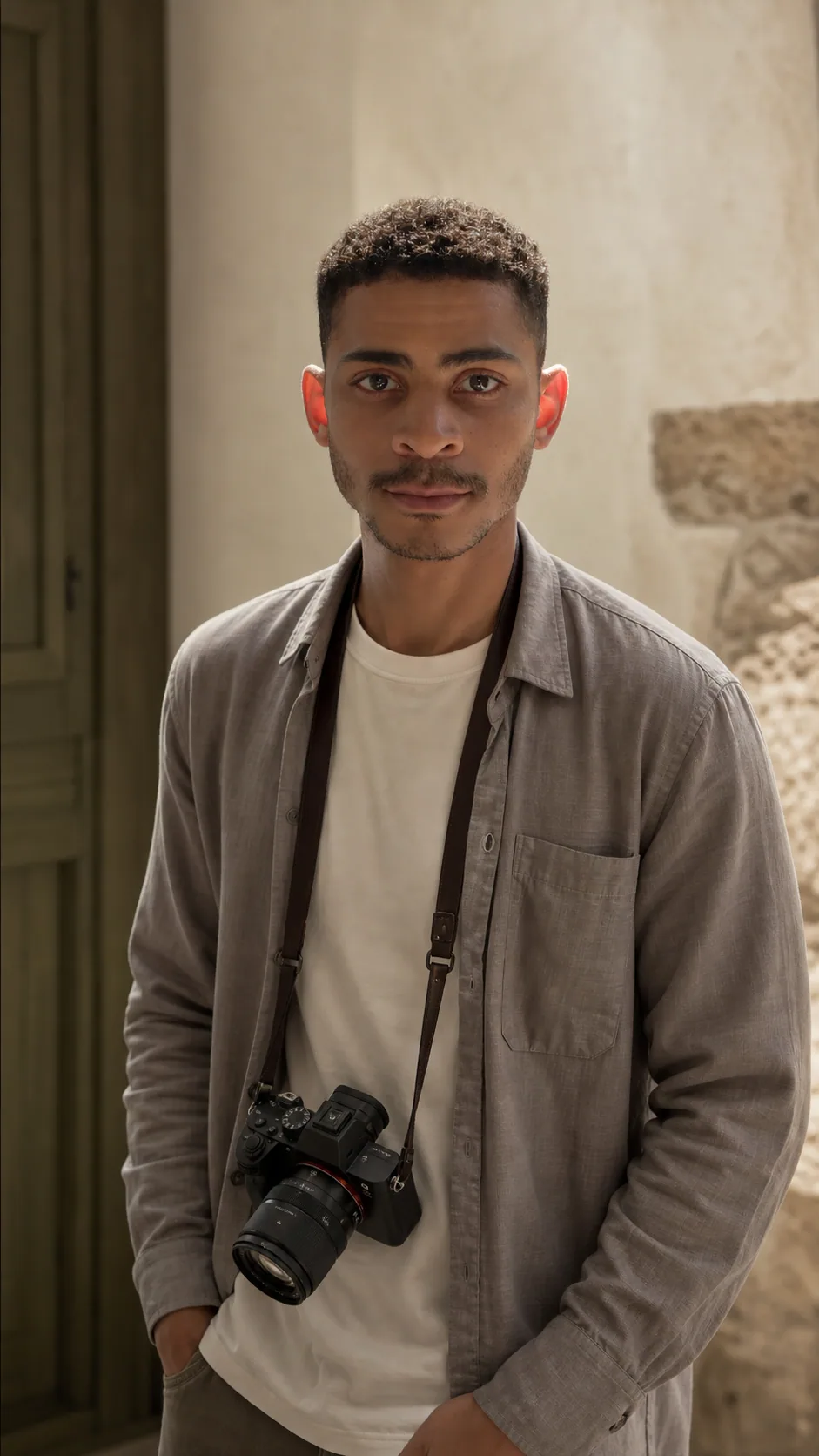 Reydel mit Kamera